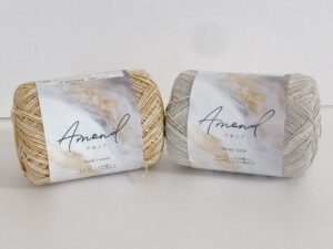 アモンド：ラメが輝く涼しげコットン糸（2025春夏新作）