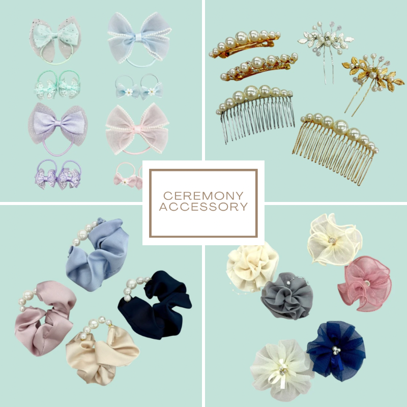 セリア セレモニーアクセサリー 入学式や卒業式などの晴れやかな場はもちろん、普段使いでも品よく華やかに。親子で楽しめるセレモニーアクセのラインナップです。