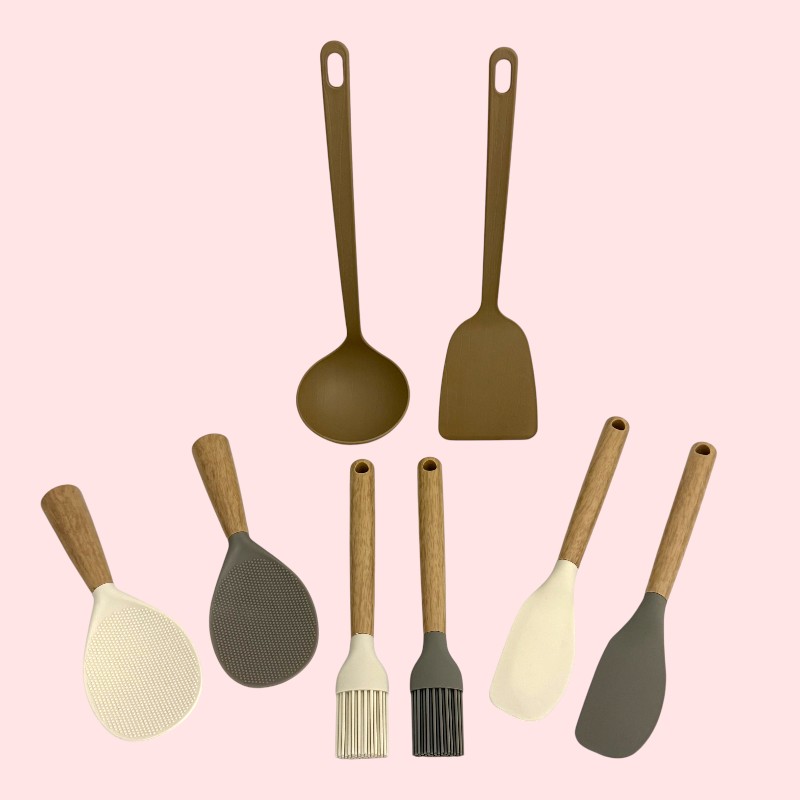 セリア　木目調　キッチンツール