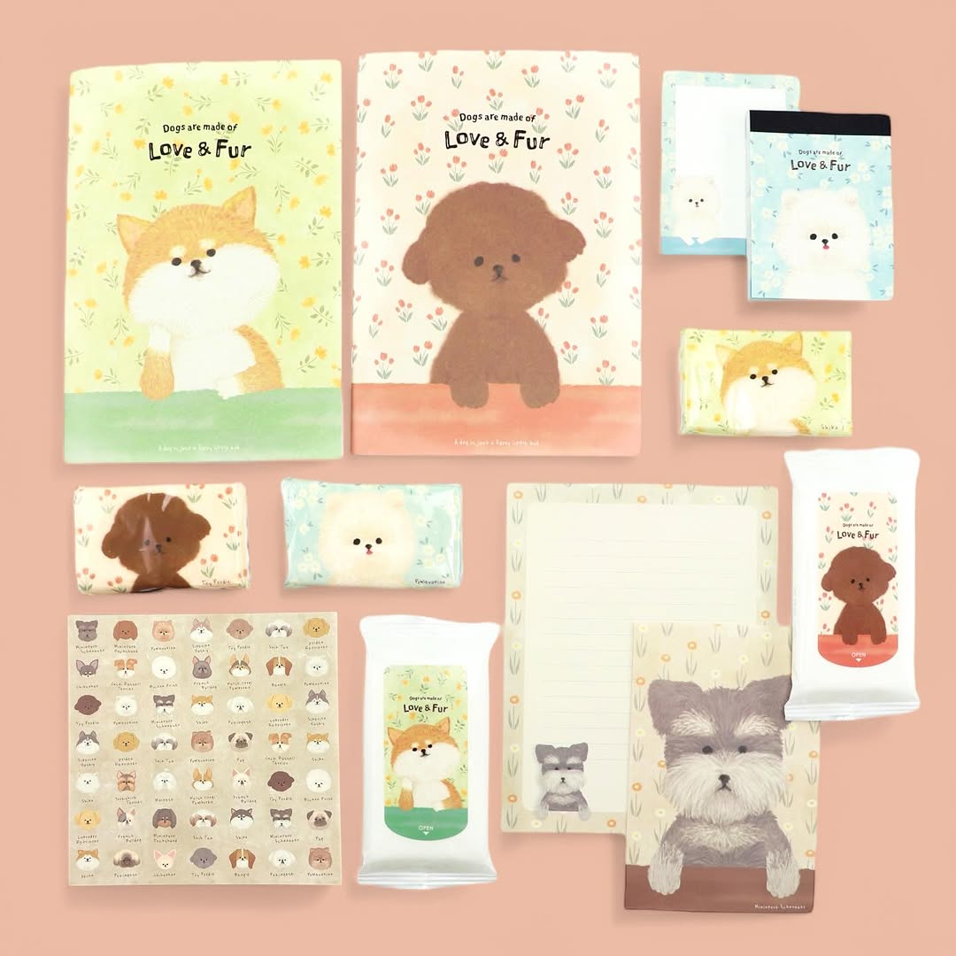 セリア 犬デザイン文具