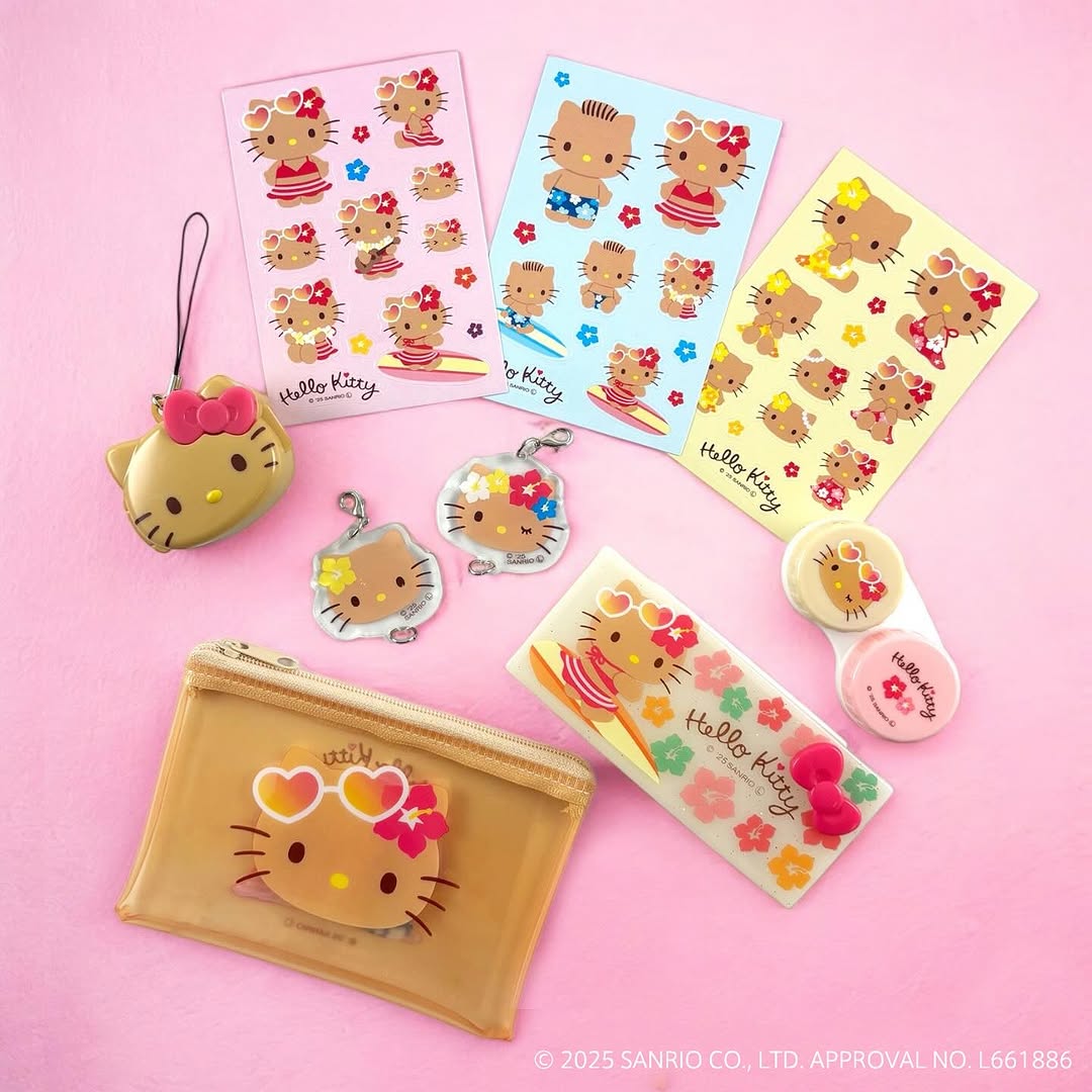 セリア 日焼けキティ グッズ