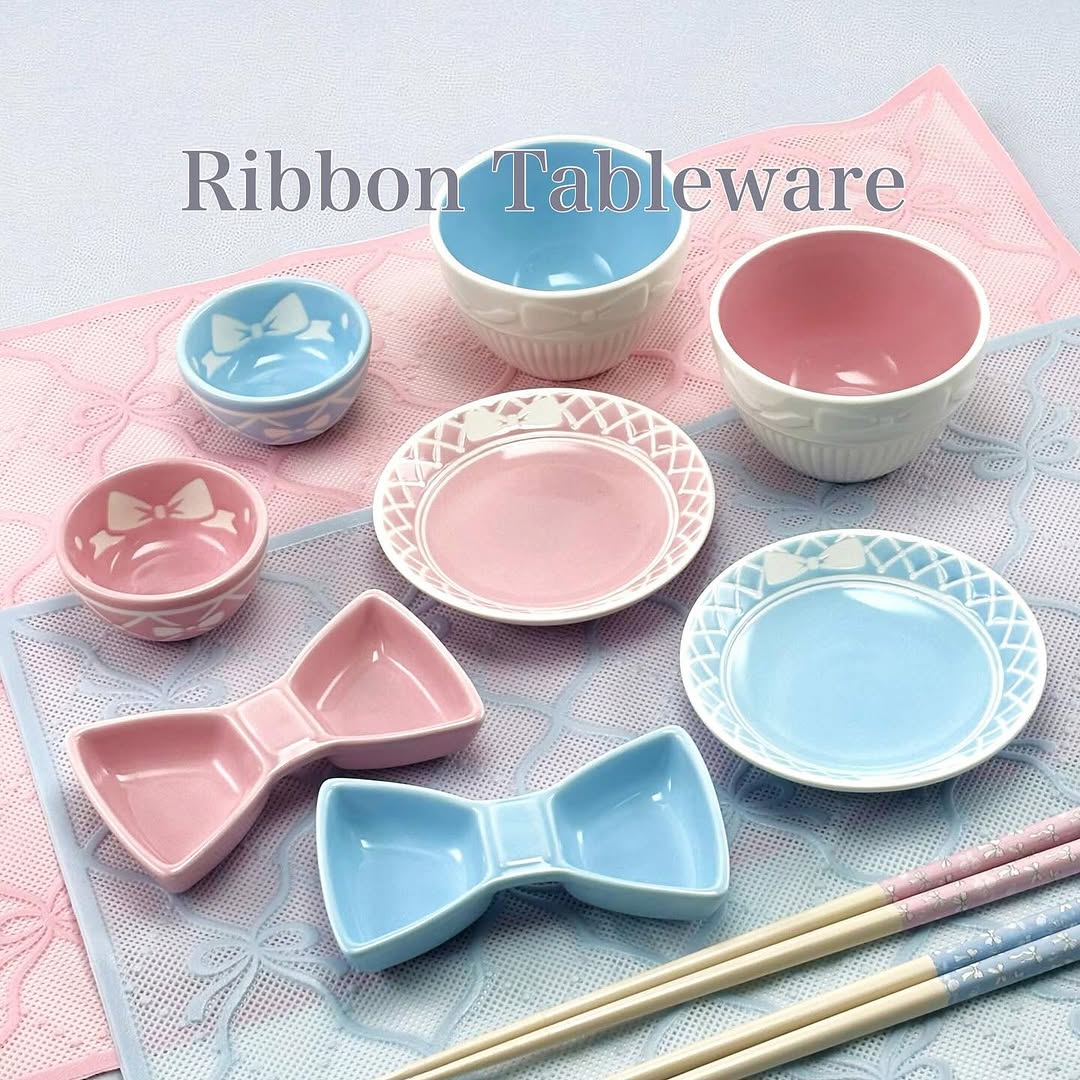 セリア リボン食器シリーズ
