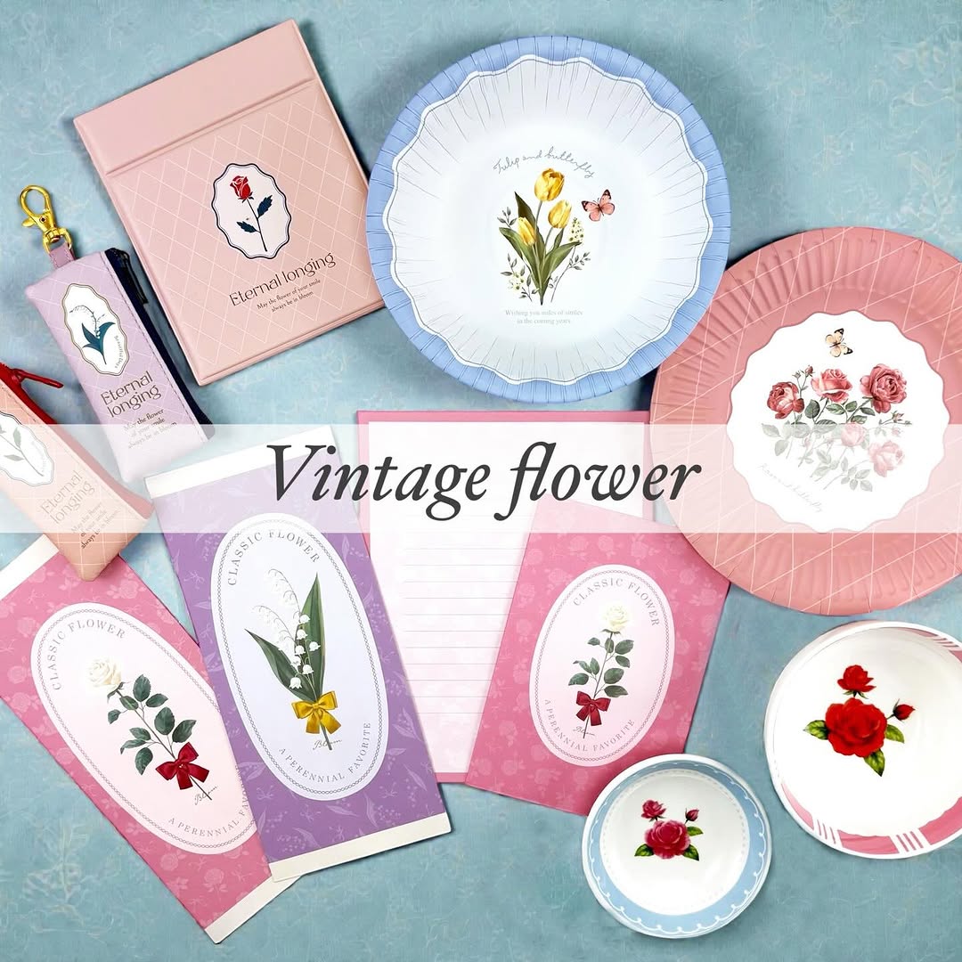 セリア ヴィンテージフラワーシリーズ