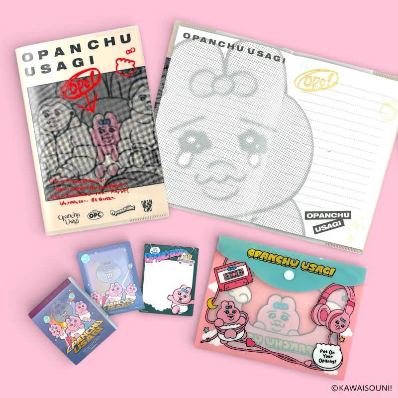 セリア おぱんちゅうさぎ ステーショナリー