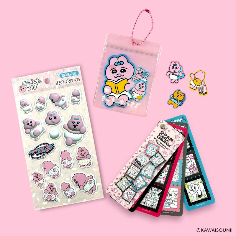 セリア　おぱんちゅうさぎ　シール／ステッカー